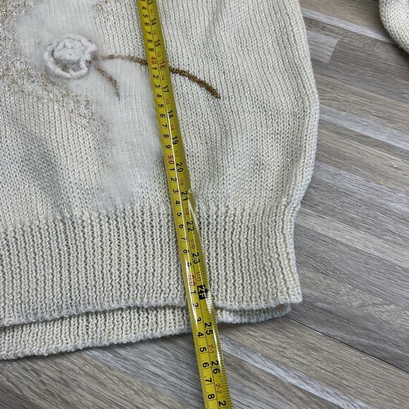 VTG Ines de La Fressange Women's Cowl Neck Sweater Wool Angora Size M - JN318 - Picture 6 of 8